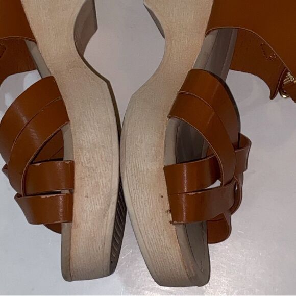 Place Tan Brown Strappy Sandals Girl Size 1 - Picture 4 of 13